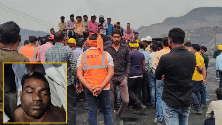 एसईसीएल दीपका खदान में श्रमिक की संदिग्ध मौत, परिजनों के साथ ड्राइवरों ने कंपनी के मुख्य द्वार को किया जाम, काम ठप
