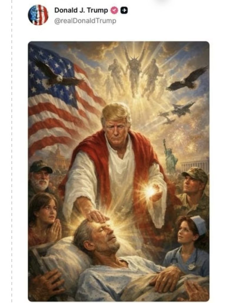 ट्रम्प ने खुद को जीसस की तरह दिखाया, पोप लियो को विदेश नीति के लिए खराब बताया