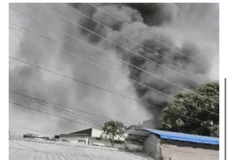 छत्तीसगढ़: प्लास्टिक-पटाखे की दुकान में भीषण आग, लगातार हो रहे धमाके, 10km दूर से दिखा धुएं का गुबार