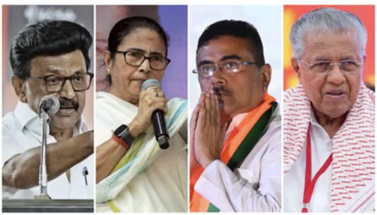 रुझानों में बंगाल और केरल में कांटे का मुकाबला, असम में हैट्रिक की ओर BJP