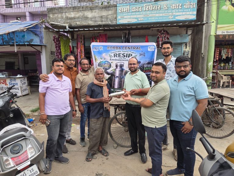 जेसीआई कोरबा सेंट्रल ने विश्व पर्यावरण दिवस पर प्लास्टिक हटाओ स्टील अपनाओ अभियान का किया आयोजन