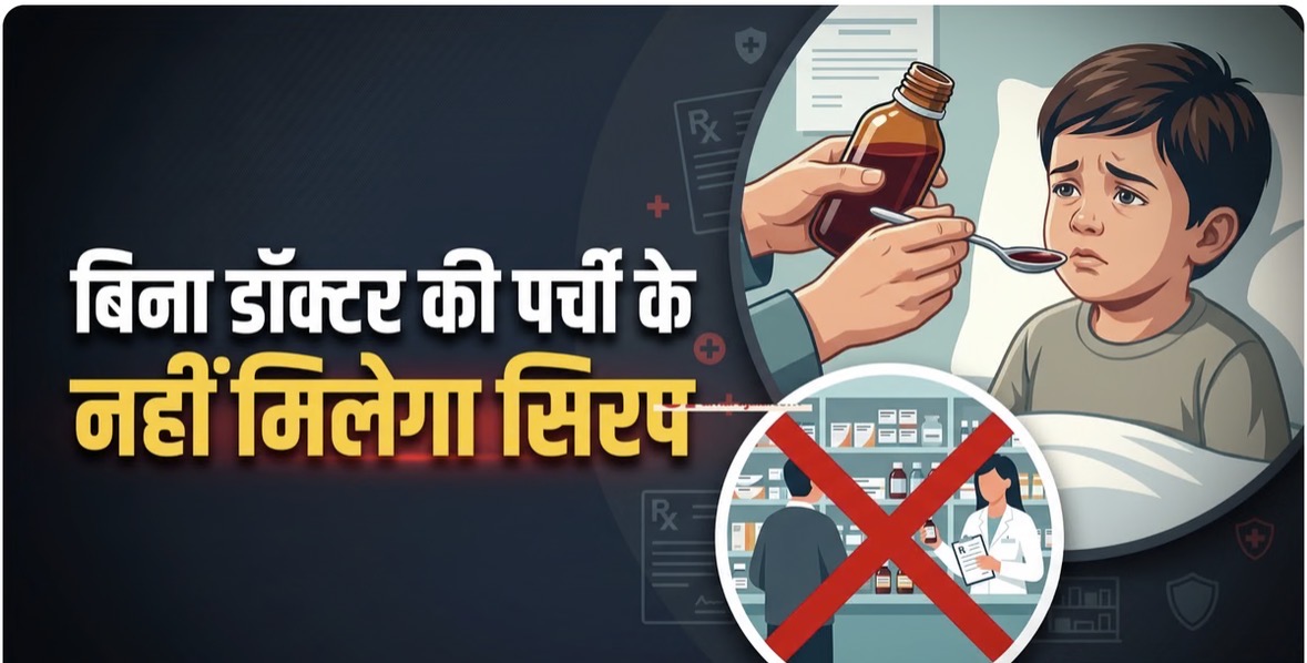 अब बिना प्रिस्क्रिप्शन नहीं मिलेगा कोई भी सिरप, डॉक्टर की पर्ची जरूरी
