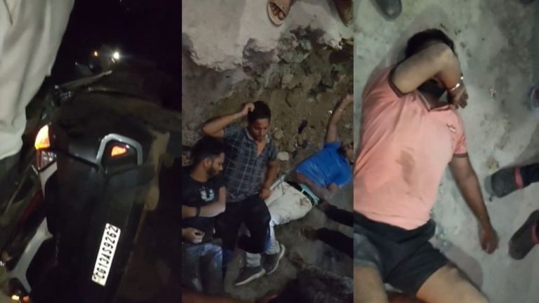 अधूरे पुल से 30 फीट नीचे गिरी कार, 4 युवक गंभीर रूप से घायल; कोरबा से जा रहे थे बिलासपुर