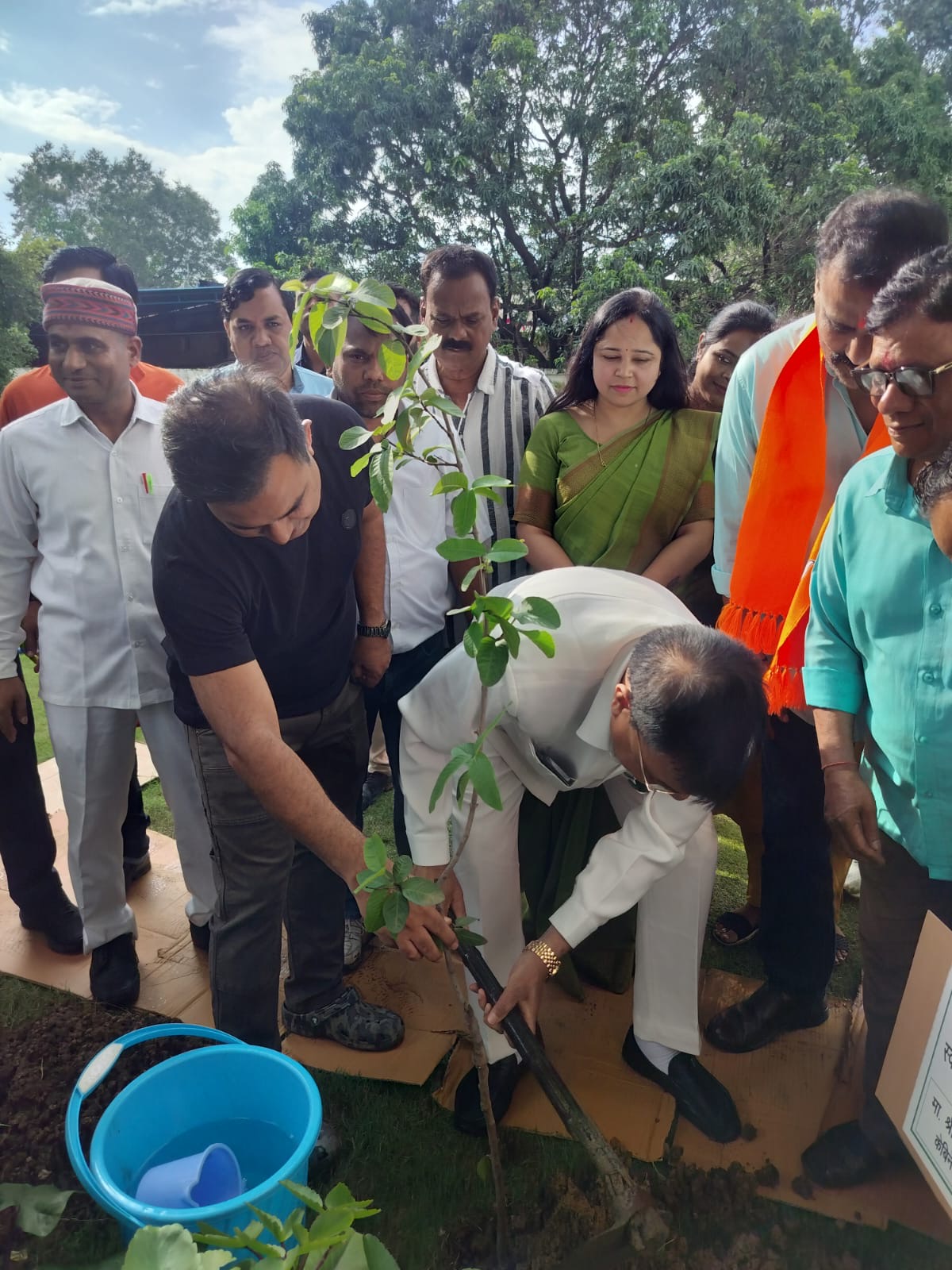 कोरबा: न्यू कोरबा हॉस्पिटल परिसर में ‘एक पेड़ मां के नाम’ अभियान के तहत पौधारोपण