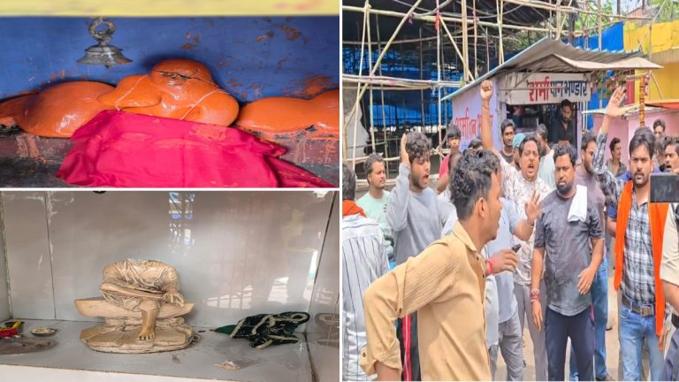 रायपुर: शिव-हनुमान और साईं बाबा की प्रतिमाएं मिलीं क्षतिग्रस्त, लोगों में भारी आक्रोश; पुलिस बल तैनात