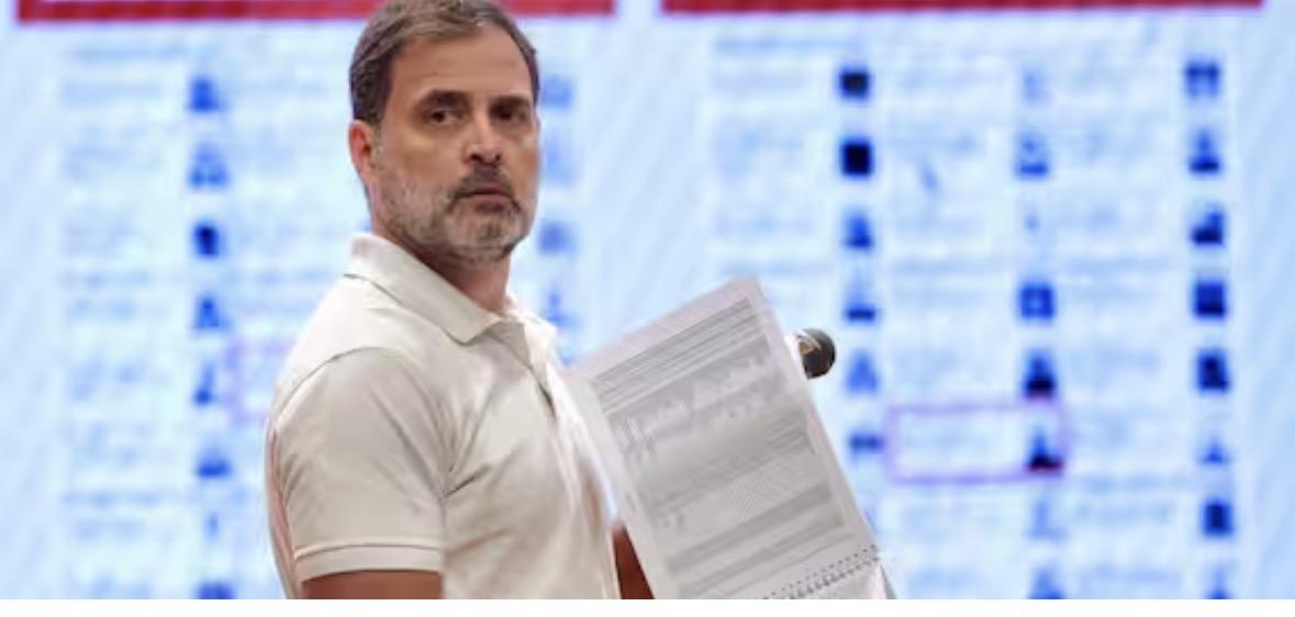 राहुल बोले- वोट चोरी से लोकतंत्र कमजोर हुआ, ज्ञानेश वोटिंग सिस्टम को डैमेज करने के लिए जिम्मेदार