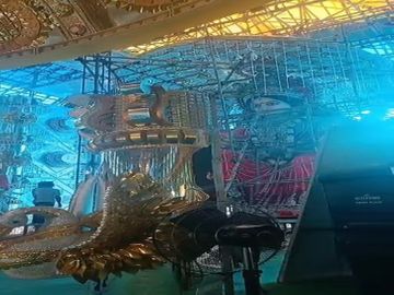 नैला में 35 फीट ऊंची रत्नजड़ित मां दुर्गा की प्रतिमा स्थापित, स्वामीनारायण मंदिर की तर्ज पर बना 150 फीट ऊंचा पंडाल; लेजर शो में दिखेंगे भगवान शिव और श्रीराम