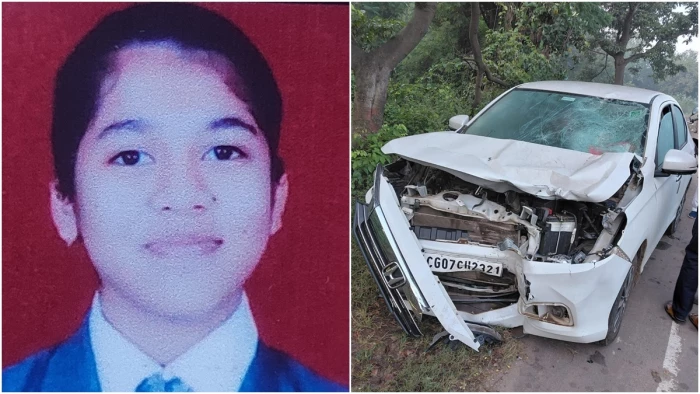 छत्तीसगढ: कार और स्कूटी के बीच जोरदार टक्कर, हादसे में एक युवती की मौत; युवक घायल