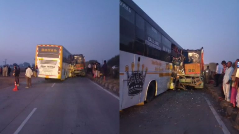 छत्तीसगढ़: खड़े ट्रक में जा घुसी बस, 3 यात्रियों की मौत, 10 घायल; रायपुर-बिलासपुर नेशनल हाइवे पर हुआ हादसा